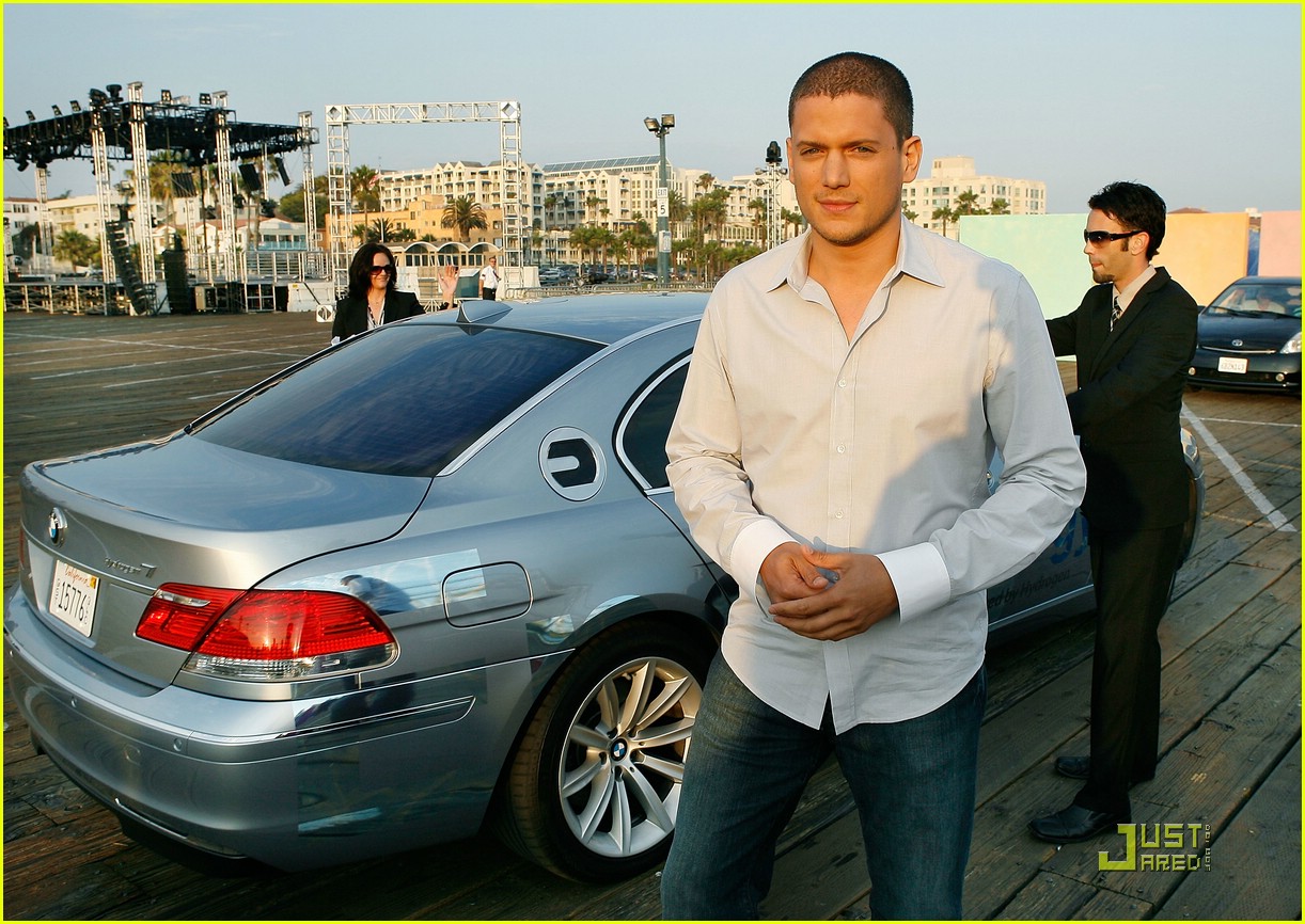 Wentworth with his BMW car